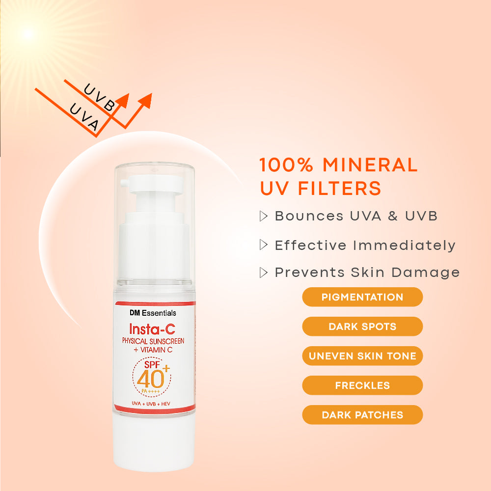 Insta-C TRIAL SET + Physical Sunscreen with Vitamin C