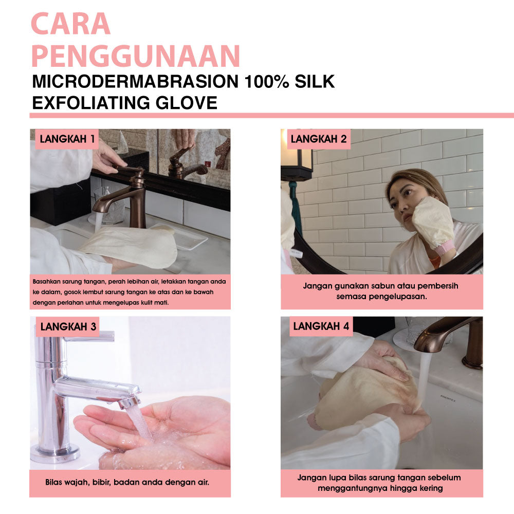 100% Natural Silk Exfoliating Glove